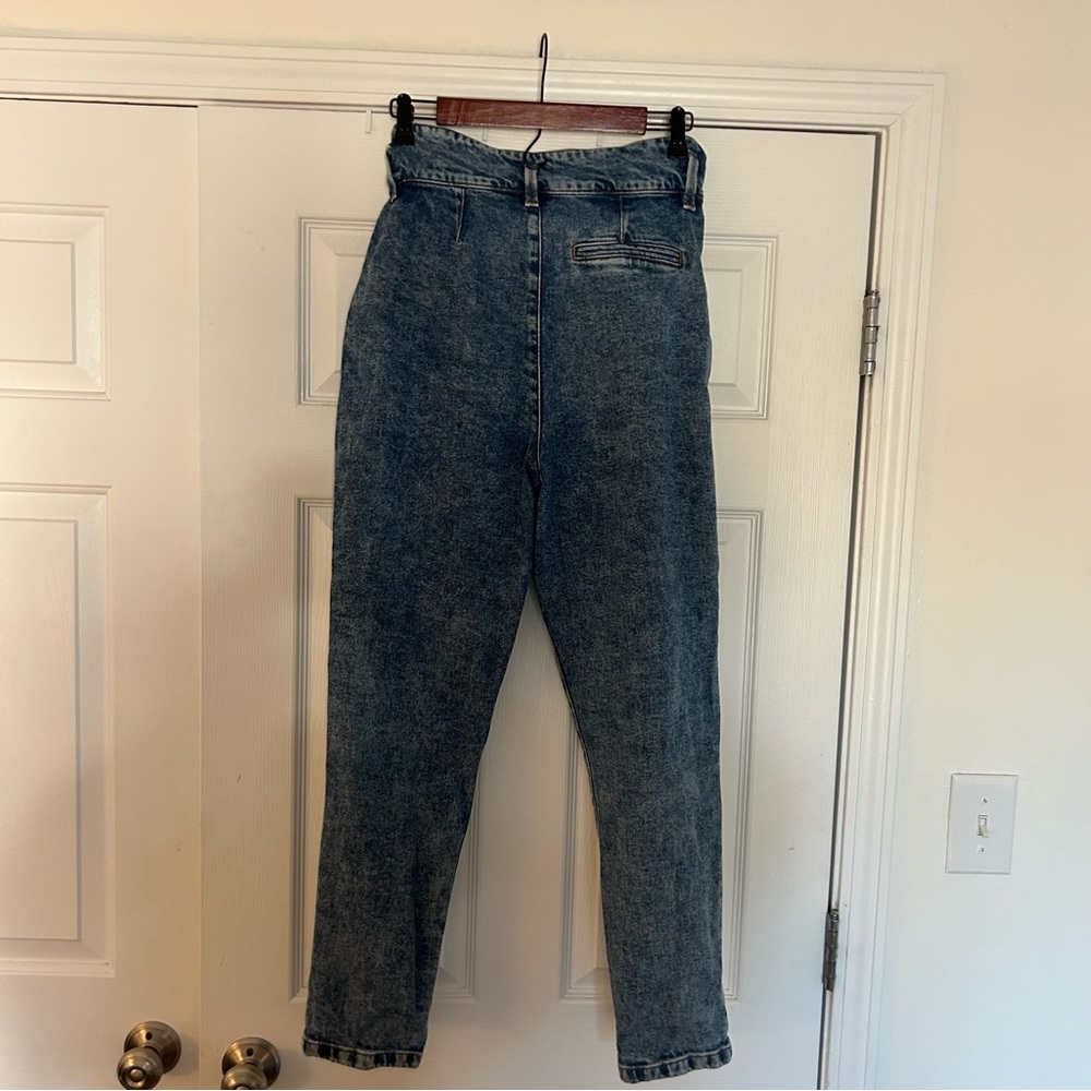 Sezane Austin Trousers in Bleached Blue Denim Size 4 - Picture 3 of 6